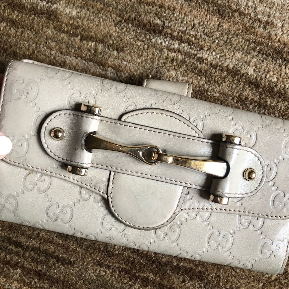 Guccissima Britt Medium Shoulder Bag. Beige And Wallet - Picture 4 of 8